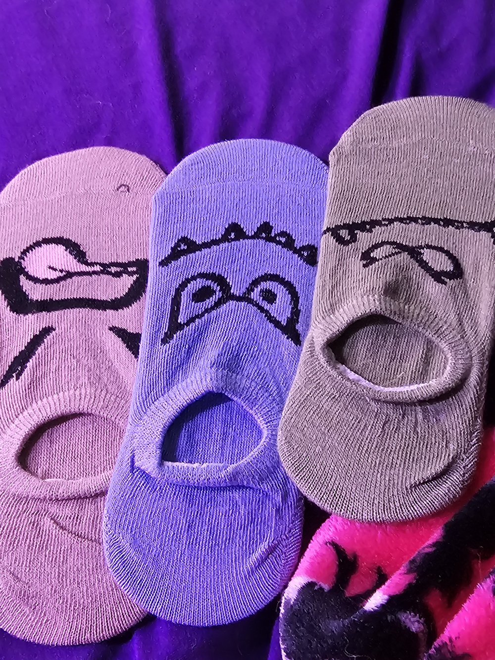 Funny Face Novelty Ankle Socks 4 Pair NWOT Retail $12